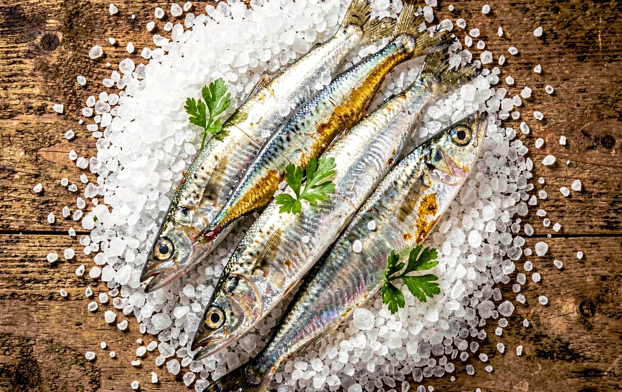 Sardinhas frescas da costa portuguesa